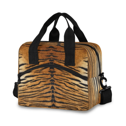 Lunch Bag Tiger Pattern