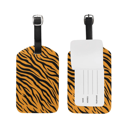 Tiger Designed Luggage Tag Labels