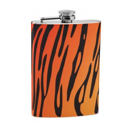 Tiger Print Flask