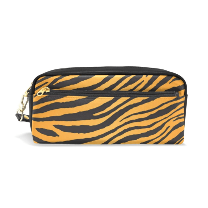 Tiger Print Pencil Case Bag