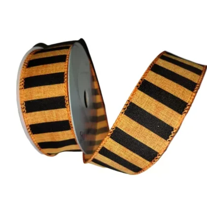 tiger pattern wired ribbon roll