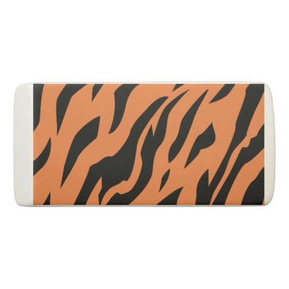 tiger pattern print eraser