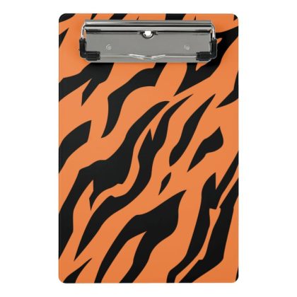 tiger pattern print mini clipboard