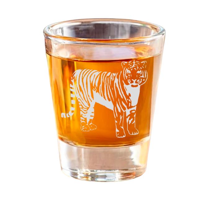 tiger shot glass