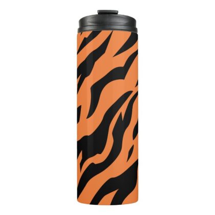 tiger stripe print thermal tumbler
