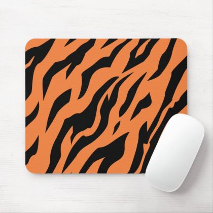 tiger stripe printed mouse pad