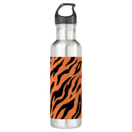 tiger stripe printed stainless steel water bottle