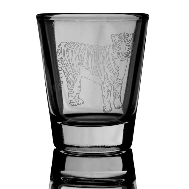 tiger shot glass