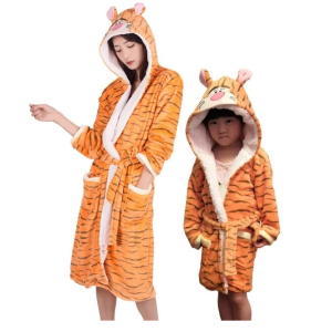tiger designed bathrobe
