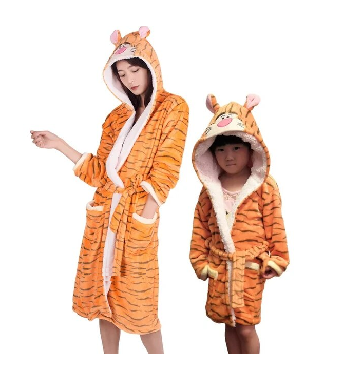 tiger designed bathrobe