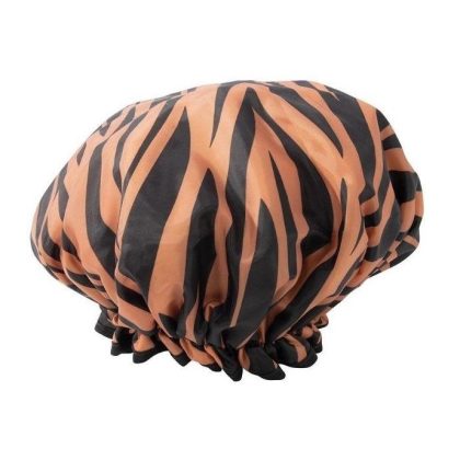 shower cap tiger pattern
