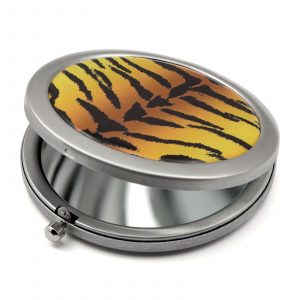 tiger designed compact mirror