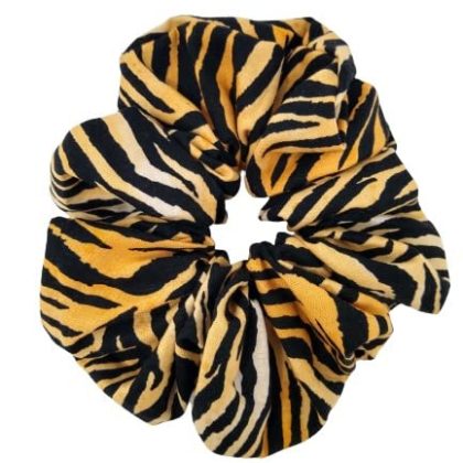 tiger pattern scrunchie