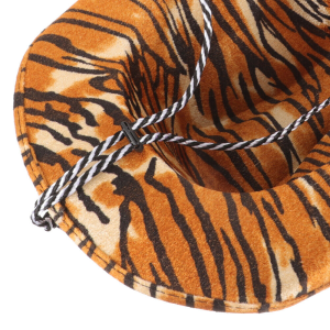tiger print cowboy hat
