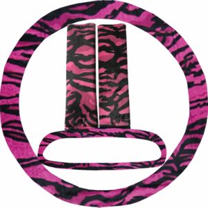 pink tiger pattern car set