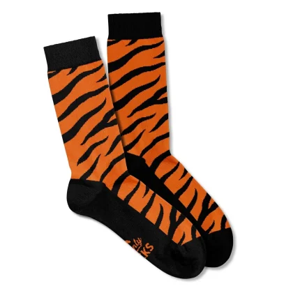 tiger pattern socks