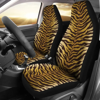 tiger pattern luxury car seat cover