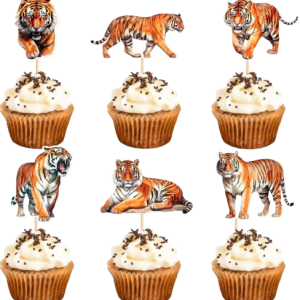 tiger cupcake toppers