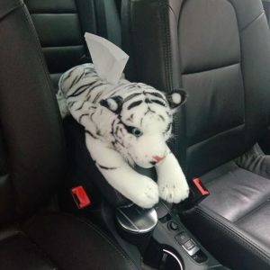 plush tiger tissue box