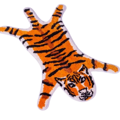 tiger print area rug