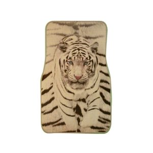 tiger print car mats beige