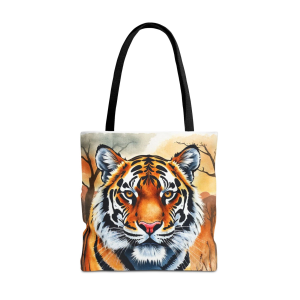 tiger face tote bag
