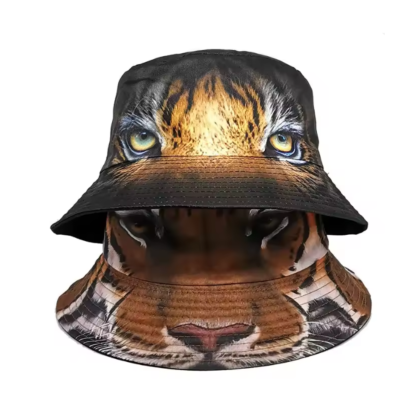 tiger print bucket hat