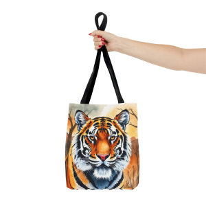 tiger face tote bag