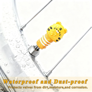 cute tiger tire valve stem caps