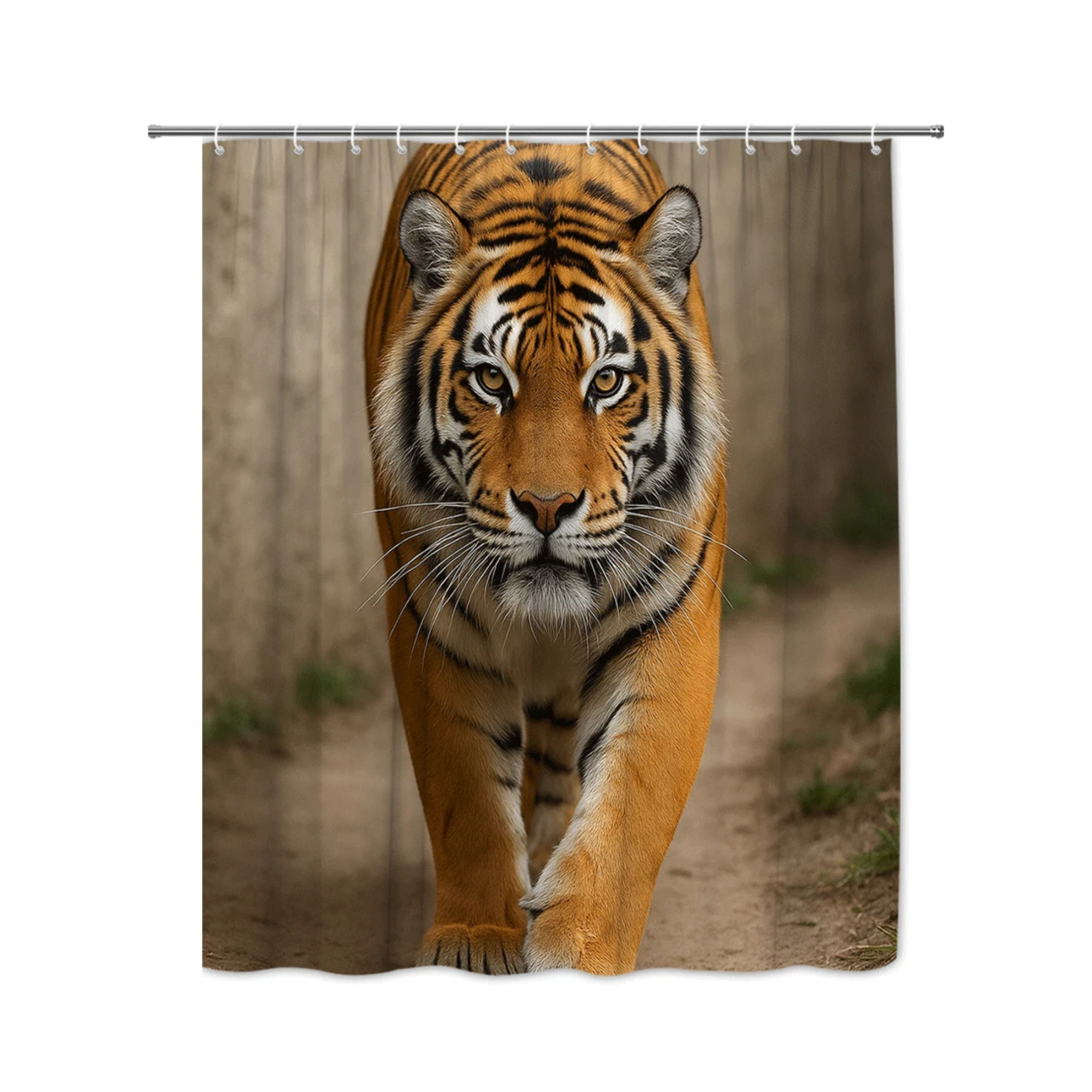 majestic tiger shower curtain (70.8" w x 70.8" l)