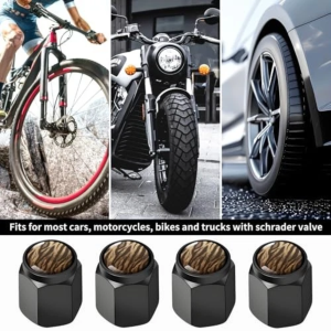 brown tiger tire valve stem caps