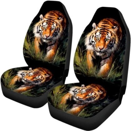 5-Seater Tiger Printed Seat Covers