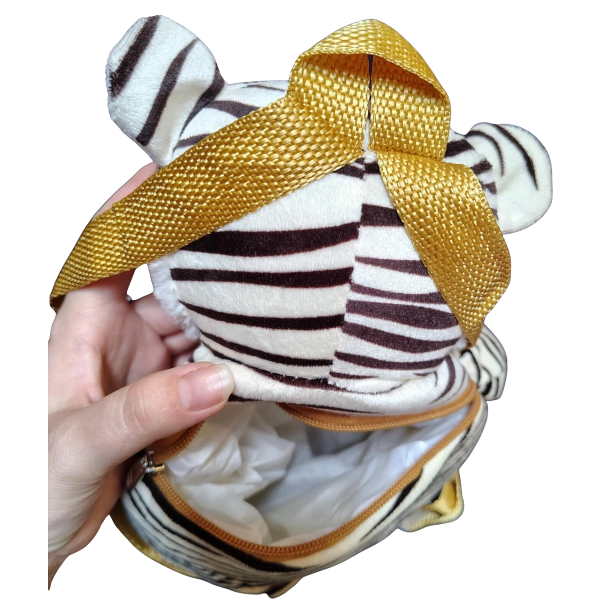Golden Tiger Plush Mini Backpack - Image 5