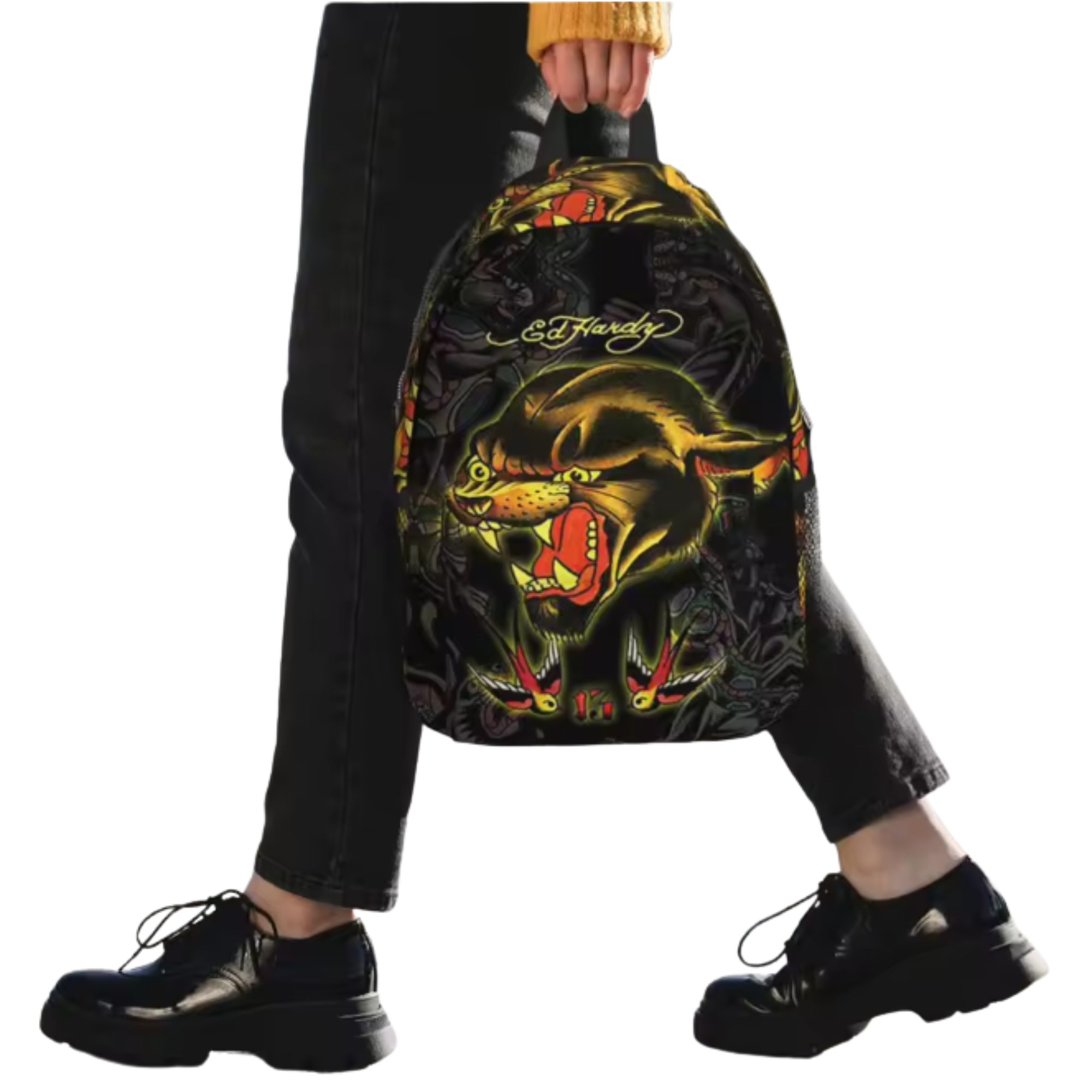 Tiger Skull Tattoo Backpack - Image 3