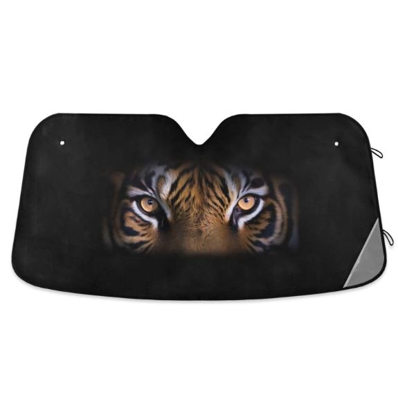 Tiger Print Car Sunshade for Windshield