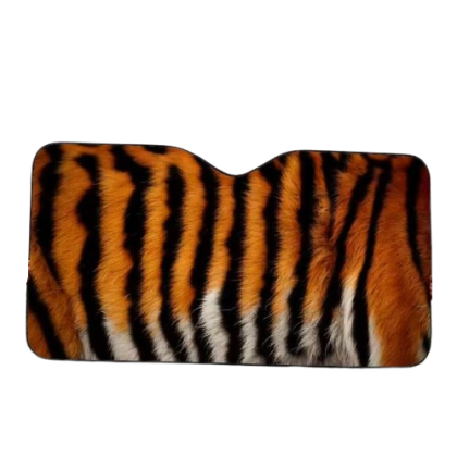 Big Dark Tiger Skin Print Sun Visor Foldable