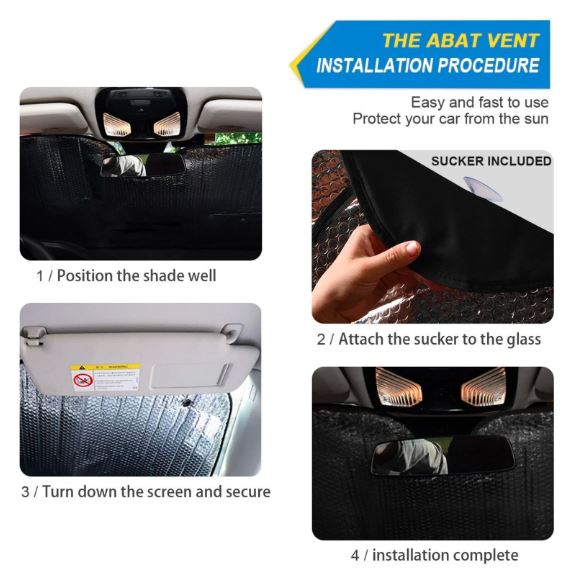 Tiger Print Car Sunshade for Windshield - Image 5