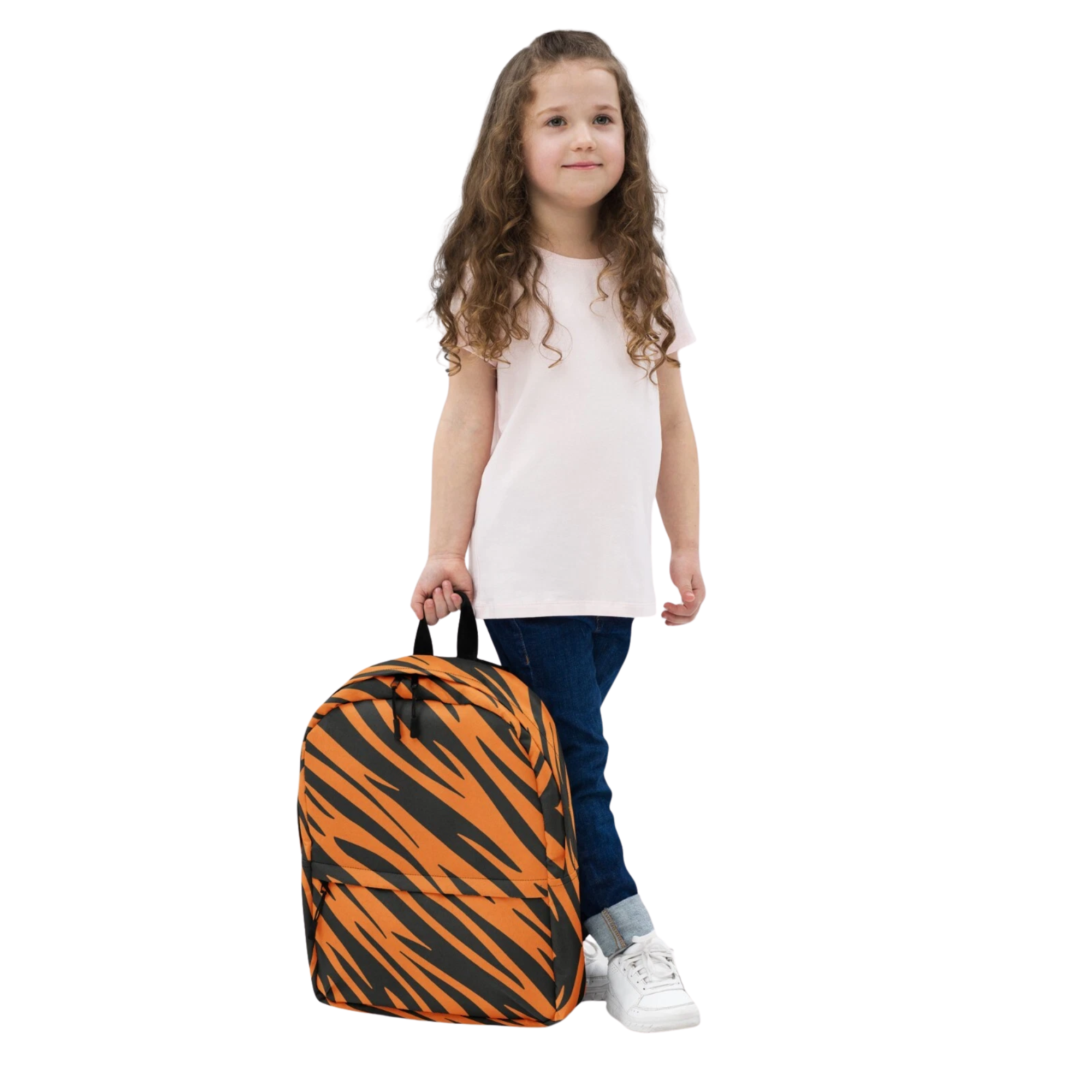 Tiger Stripe Backpack with Multiple Pockets - Image 5