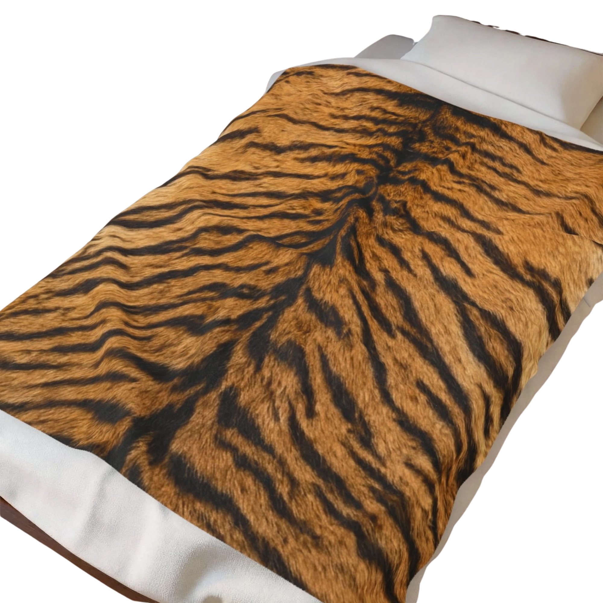 Tiger Stripe Plush Throw Blanket - Image 2