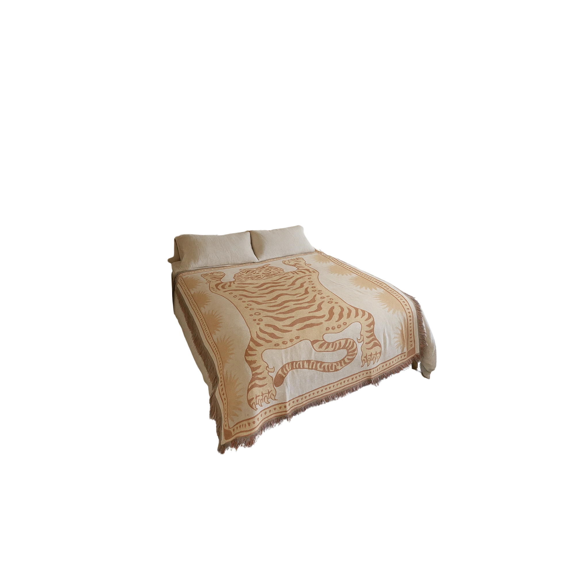 Reversible Woven Tiger Throw Blanket - Image 3
