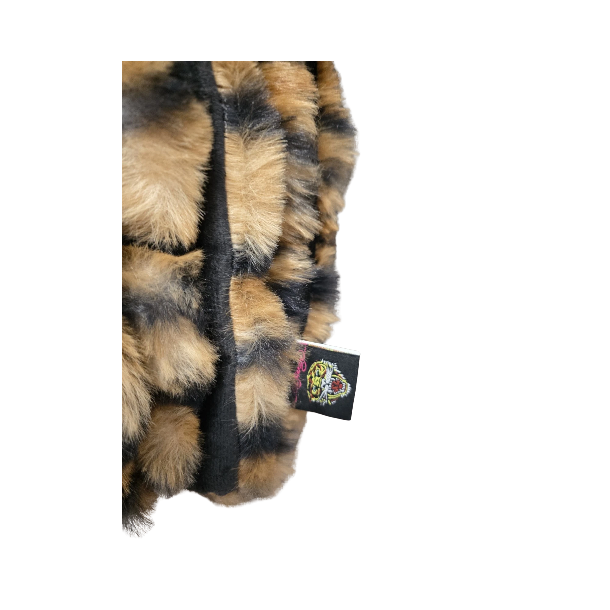 Tiger Print Faux Fur Throw Blanket - Image 4